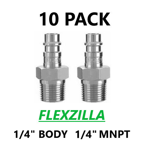 FLEXZILLA Pro High Flow Air Hose Fitting Plugs - 1/4" Body by FLEXZILLA