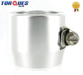 AN -20 (AN20) 40mm Silver Fuel Hose Clamp Finishers - For hose with