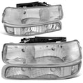 For 1999-2002 Chevy Silverado Chrome Housing Clear | Built Supply Co