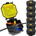 Black Open Splice Junction Box (6 Pack), Splice Box Wire Electrical