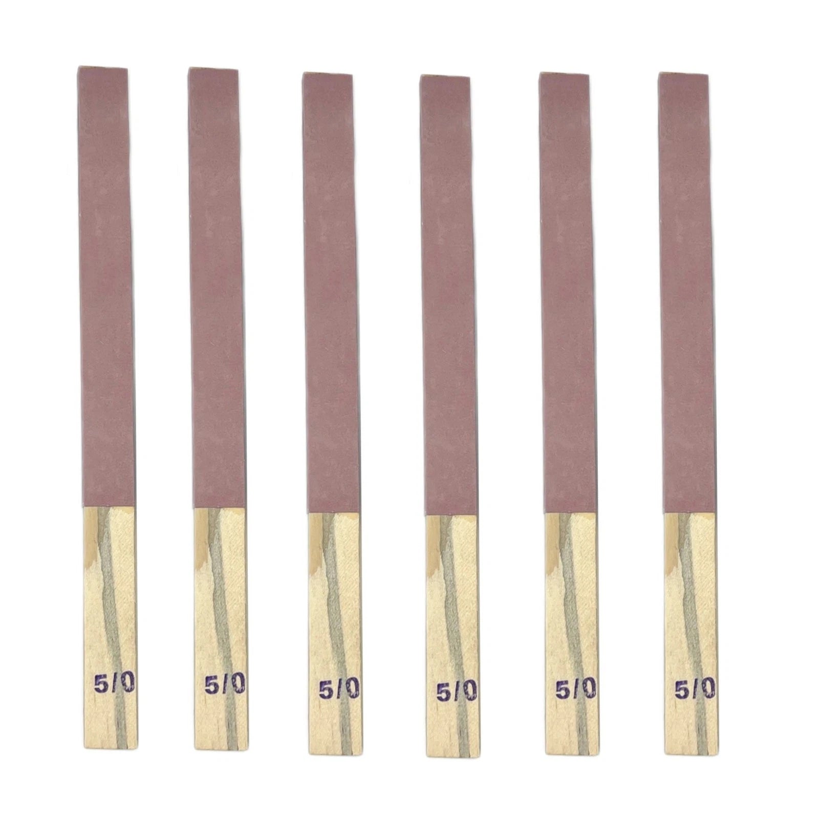 6 Pack 9-1/2" X 3/4" Grit 5/0 Polishing Paper Emery Sticks - Jewelry