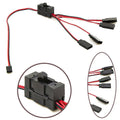 1/10 4-way Led Light On/off Controller Switch Y Wire Split Cable For