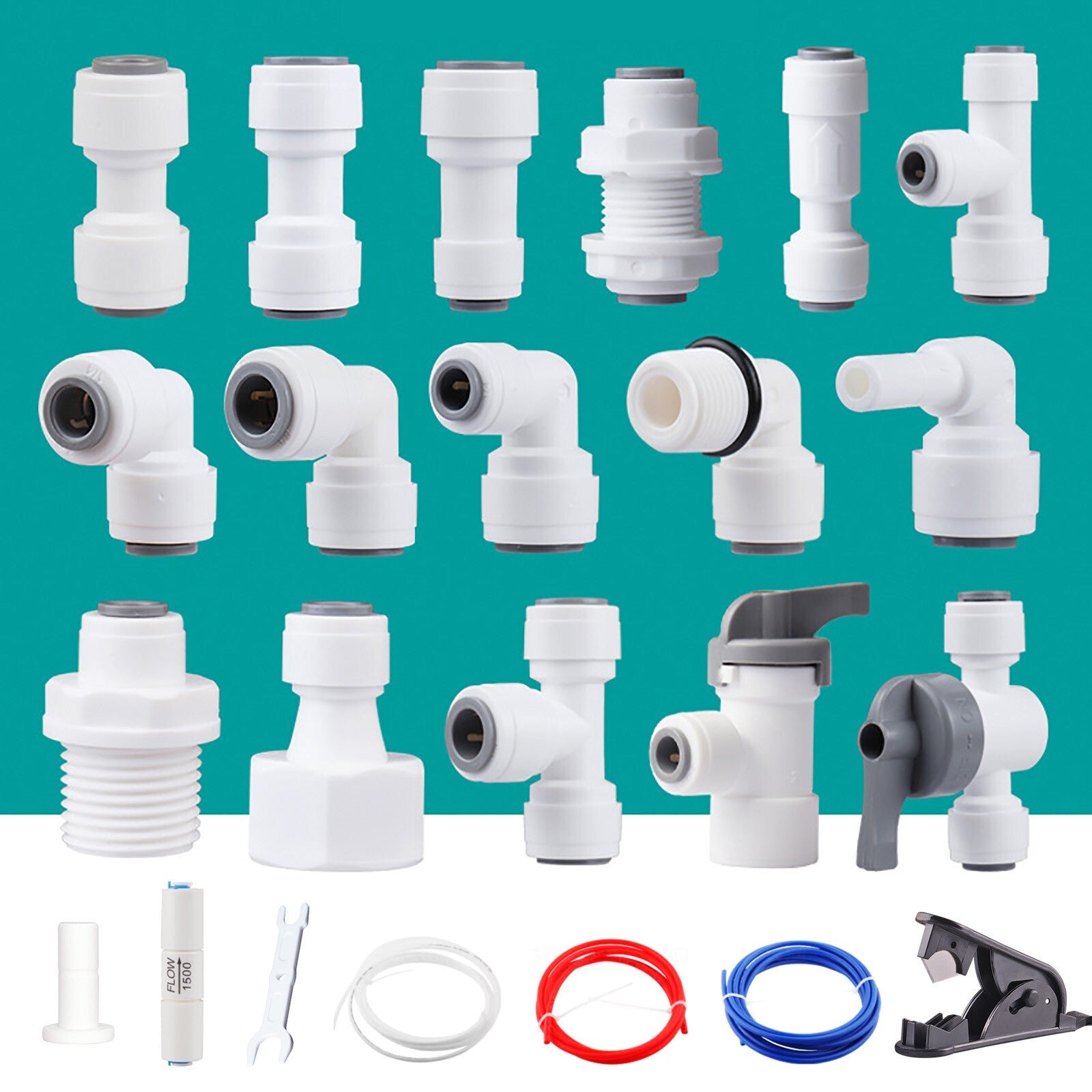 1/4" 3/8" Push Fit Connector Adapter