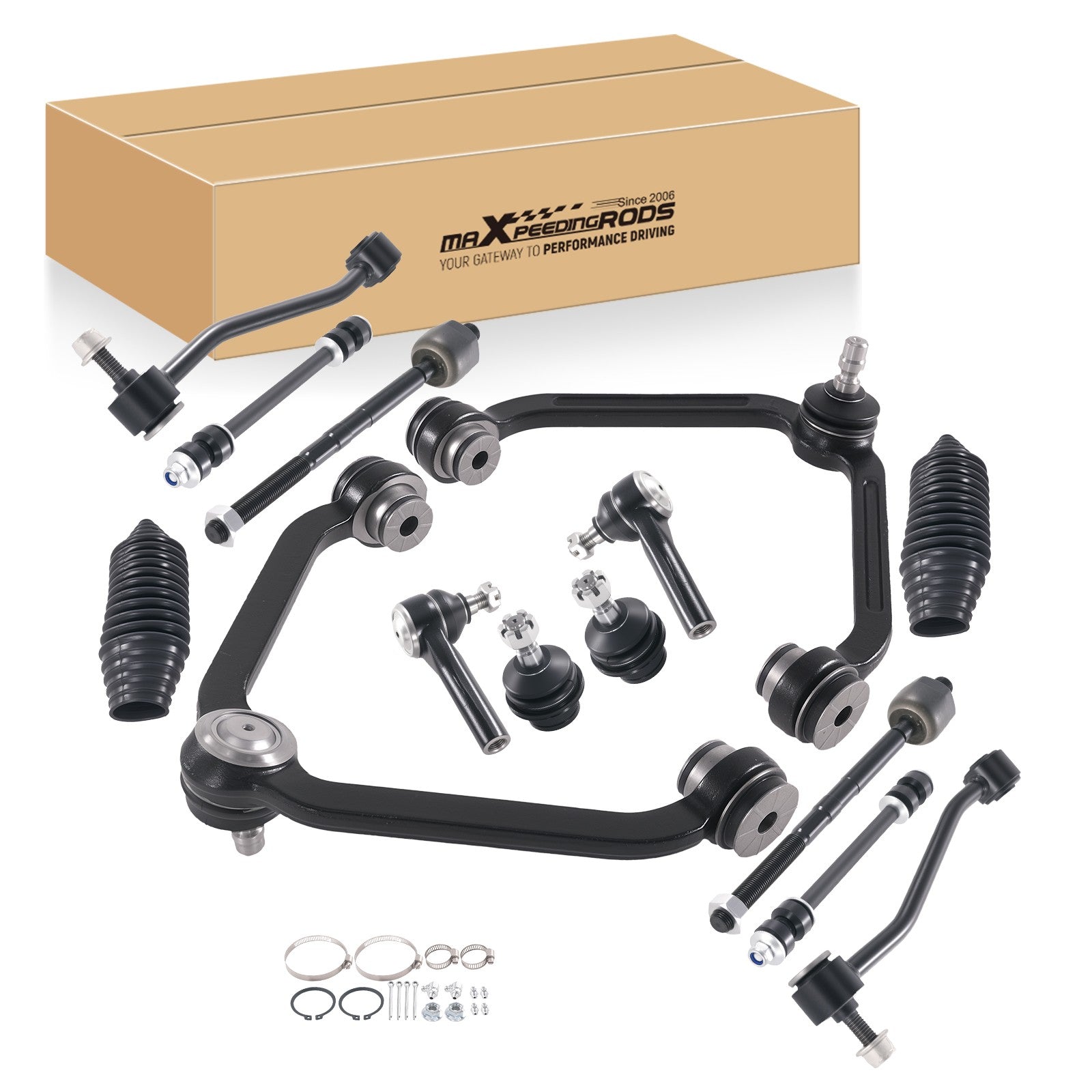 Front Upper Control Arms Lower Ball Joint Sway Bar TieRod for Explorer