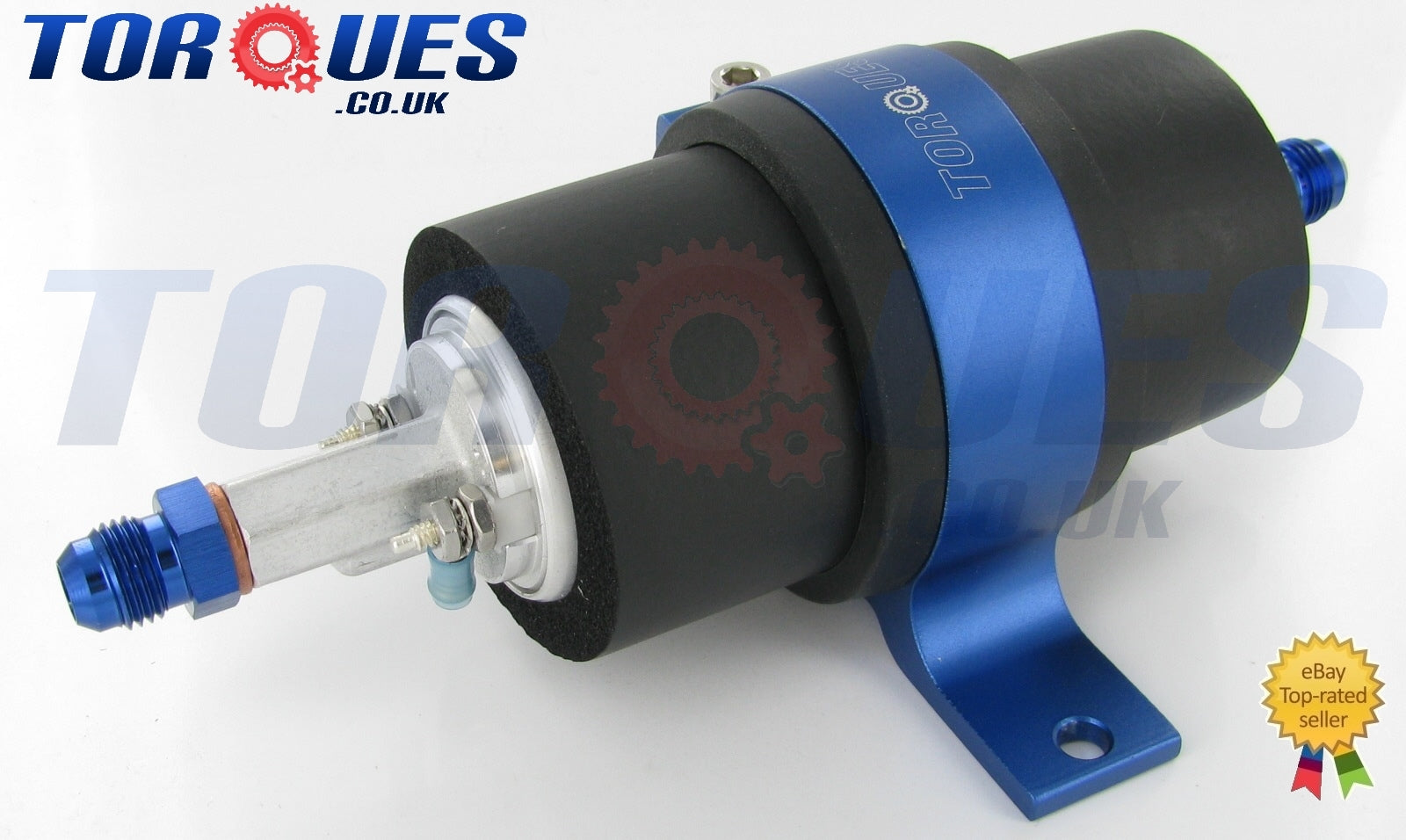 Walbro GSL392 255 LPH Fuel Pump + Billet Cradle + AN-6 (6AN JIC -6)