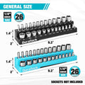 DURATECH 2-Piece Magnetic Socket Organizer Set by DURATECH