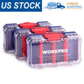 WORKPRO Small Parts Organizer 3-Piece Portable Storage Case by WORKPRO