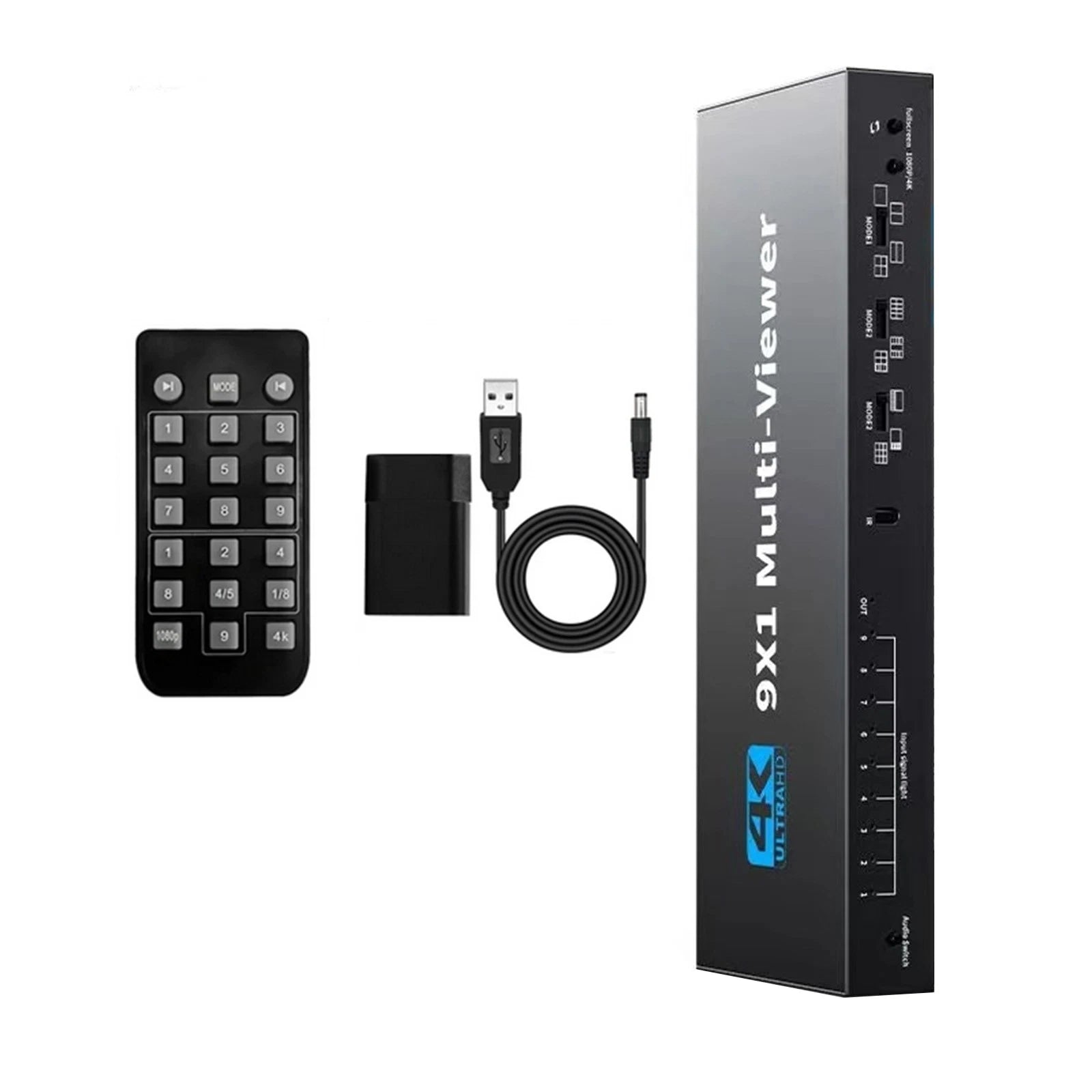 Hdmi Multiviewer 4k 9 In 1 Out 1080p Screen Multi-viewer Seamless