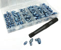 ZERK CLEAN GREASE FITTING TOOL REMOVER RAM W/HYDRAULIC LUBE FITTING ASSORTMENT