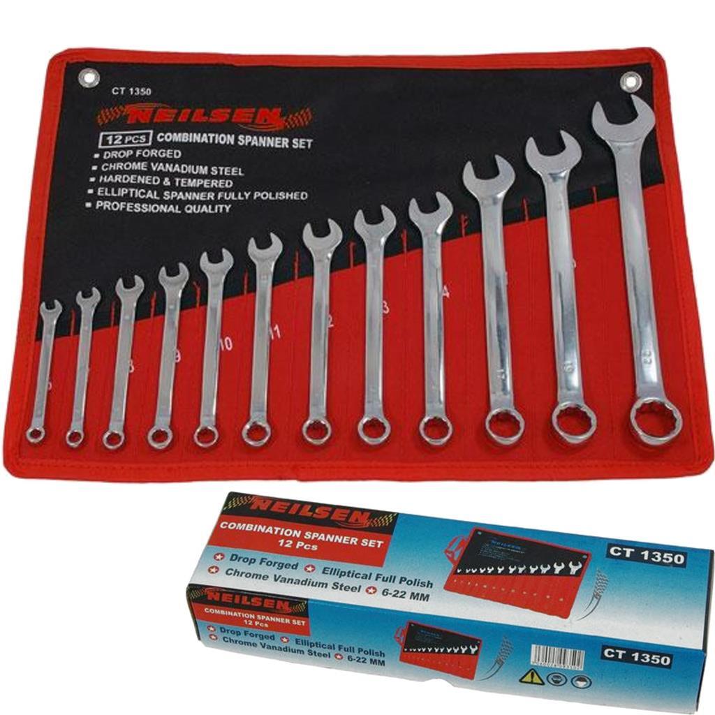 Neilsen 12pc Metric Combination Spanner Set