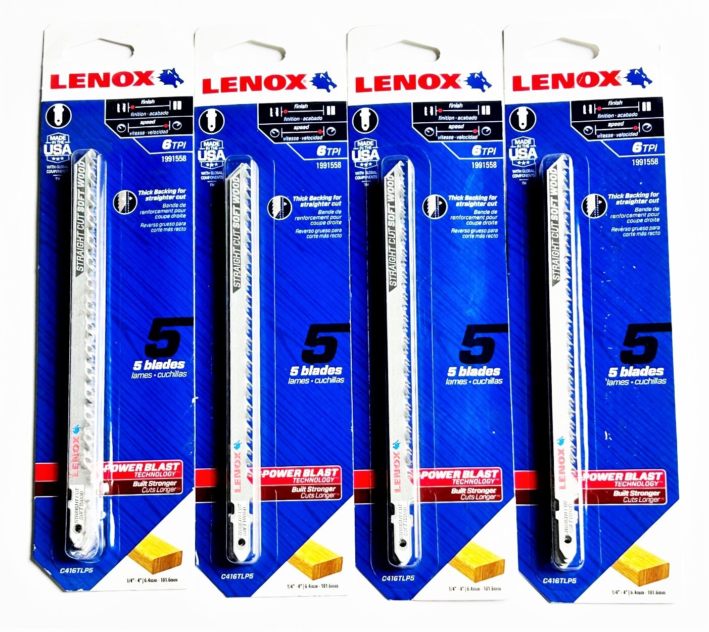 Lenox 6" Power Blast T-Shank Jig Saw Blades