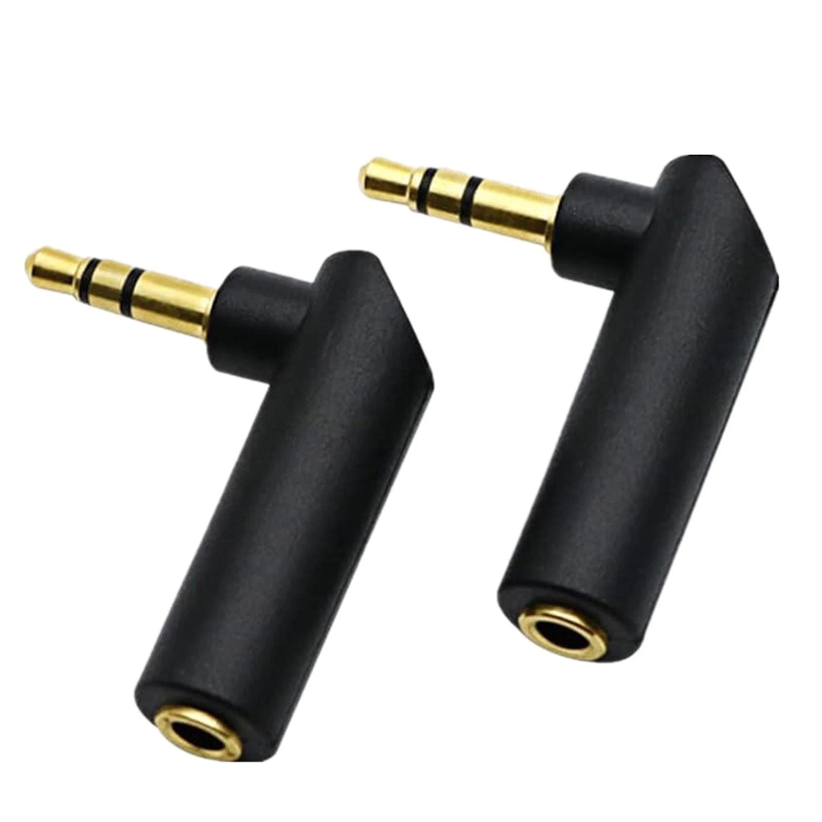 3.5mm Male To Female Right Angle Audio Adapter 90° Stereo Jack