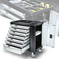 7 Drawers Gray Plastic Portable Repair Tools Roller | Built Supply Co