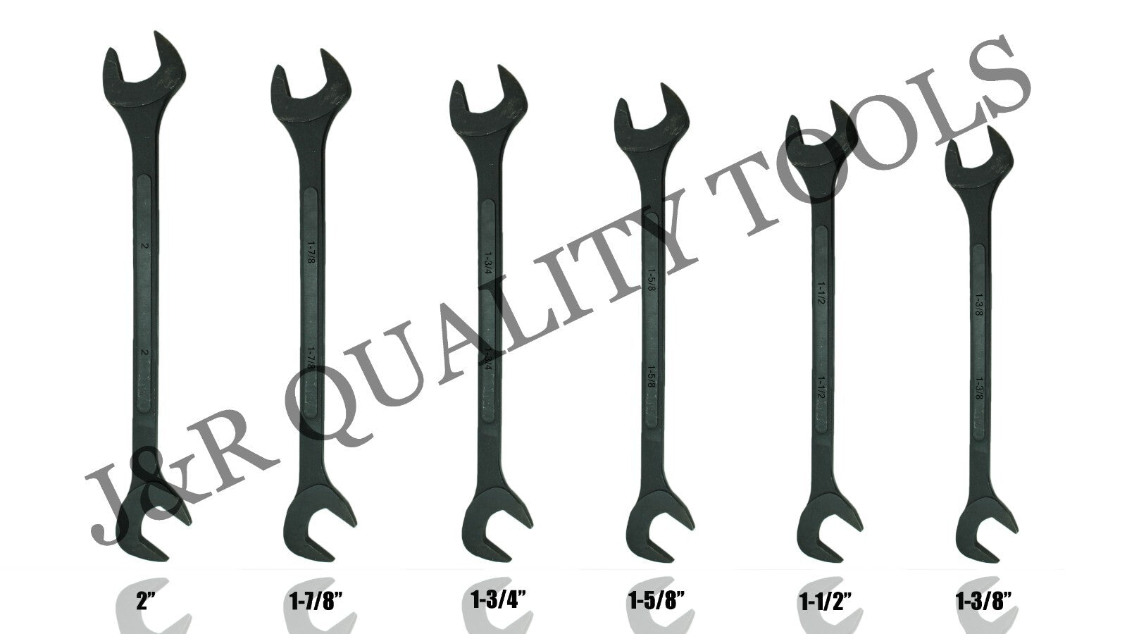 6pc SAE Black Oxide Jumbo Angle Wrench Set