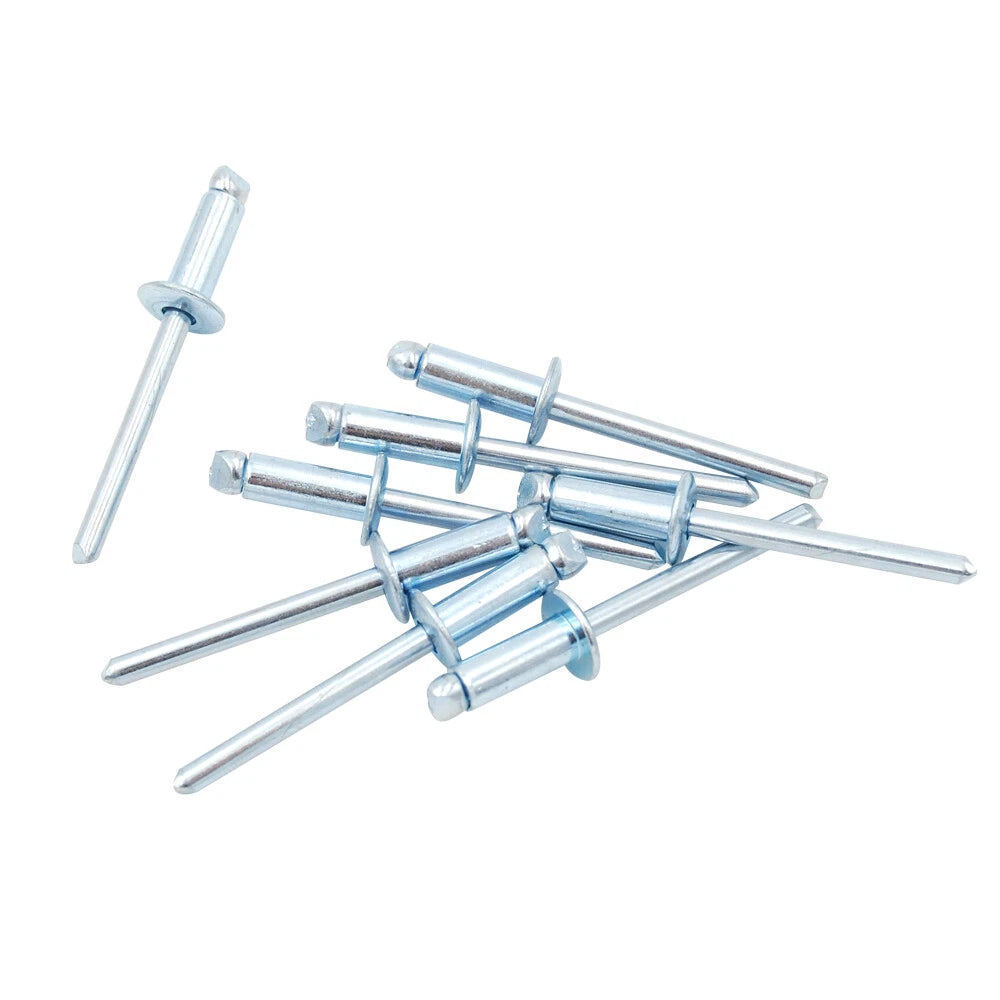 Steel Domed Head Open End Rivets Blind Rivets 3/16" M4.8 Diameter
