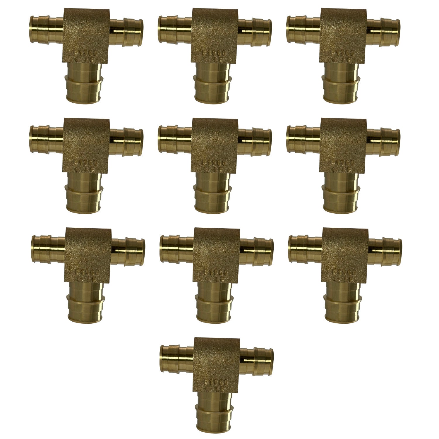 XFITTING 1/2" x 1/2" x 3/4" PEX-A Tee 10 Pack