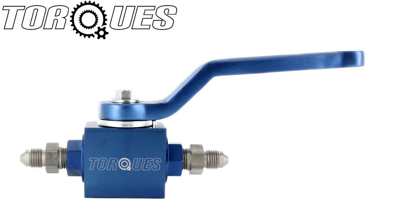 AN-3 (3AN) Brake Line Lock Shut Off Valve Billet Aluminium Blue