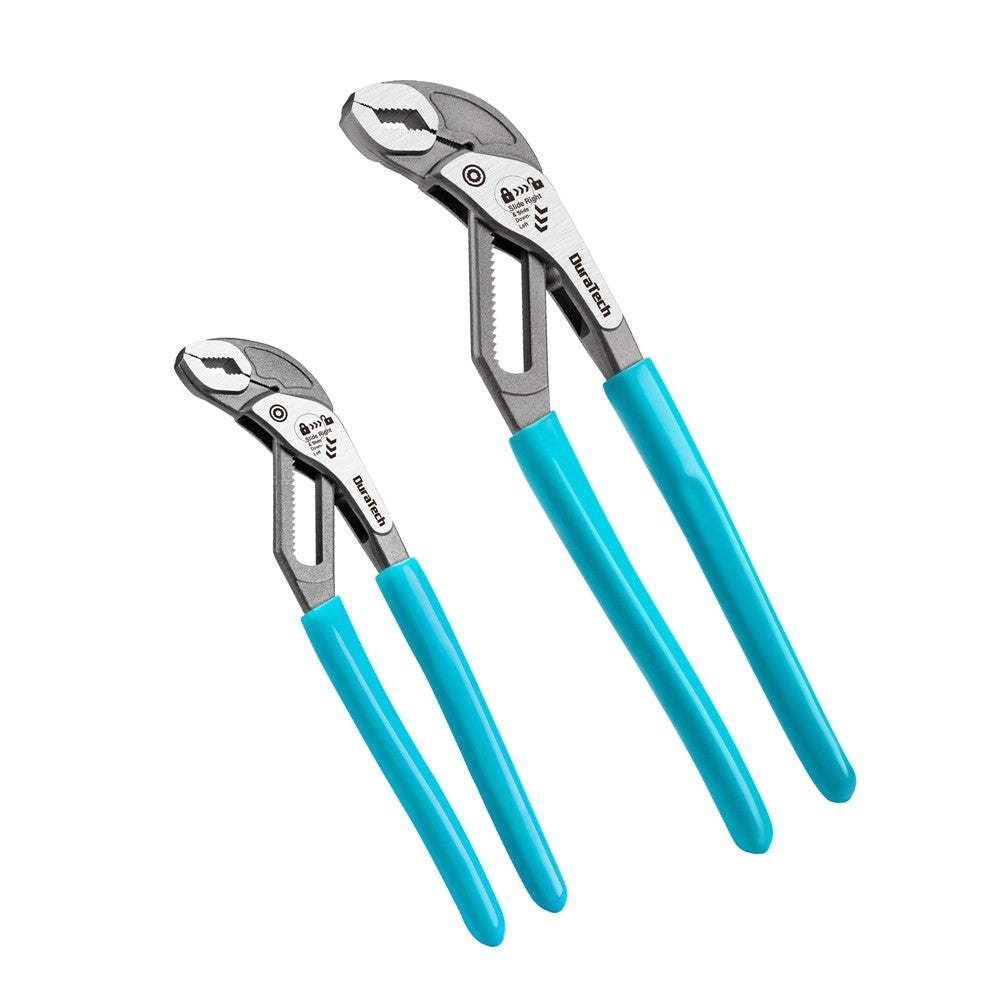 DURATECH 2pc V-Jaw Water Pump Pliers Set 8" & 10" by DURATECH