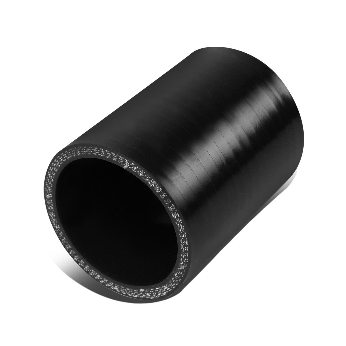 2.25"Id 3"L Straight Transition 4-Ply 4ply Black Silicone Intercooler
