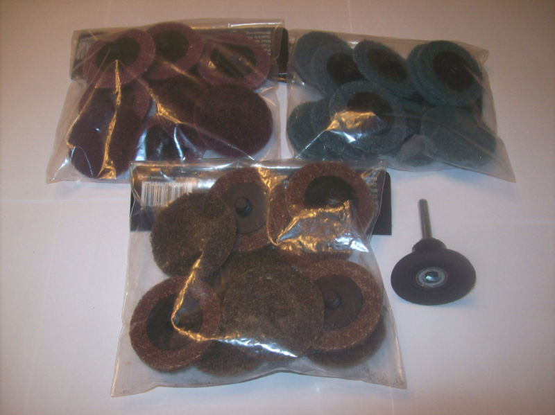 30 Assorted 2" Roll Lock Prep Scuff Disc Set