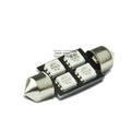 4 Smd 4smd 36mm Green 5050 5055 Led Car Interior Dome/map Bright
