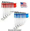 Mechanic Time Saver Magnetic Wrench Rack Set Metric & SAE