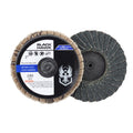 100 Pack - 2" Mini Flap Discs 80 Grit Quick Change | Built Supply Co