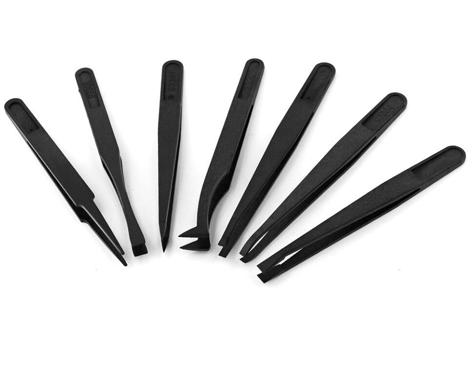 Plastic Tweezers Electronic Anti-static ESD Forceps PCB Repair Hand