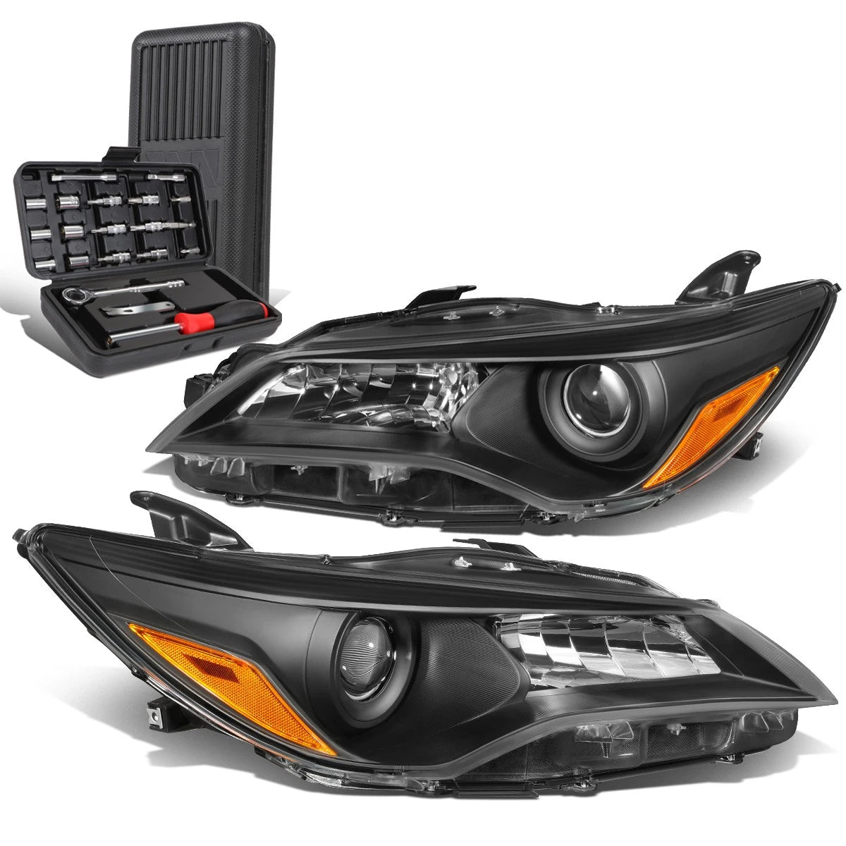 For 2015-2017 Toyota Camry Black Amber Side | Built Supply Co