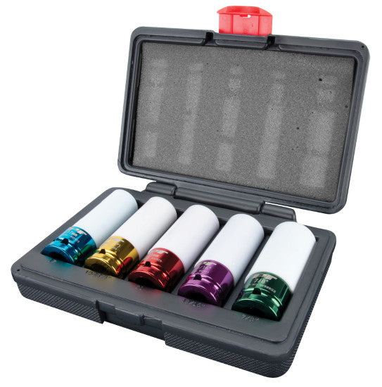 Performance Tool 5-Piece Impact Drive Socket Set by Performance Tool