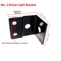Black Iron Bracket For 2nd Generation Electric Bike Light Mount