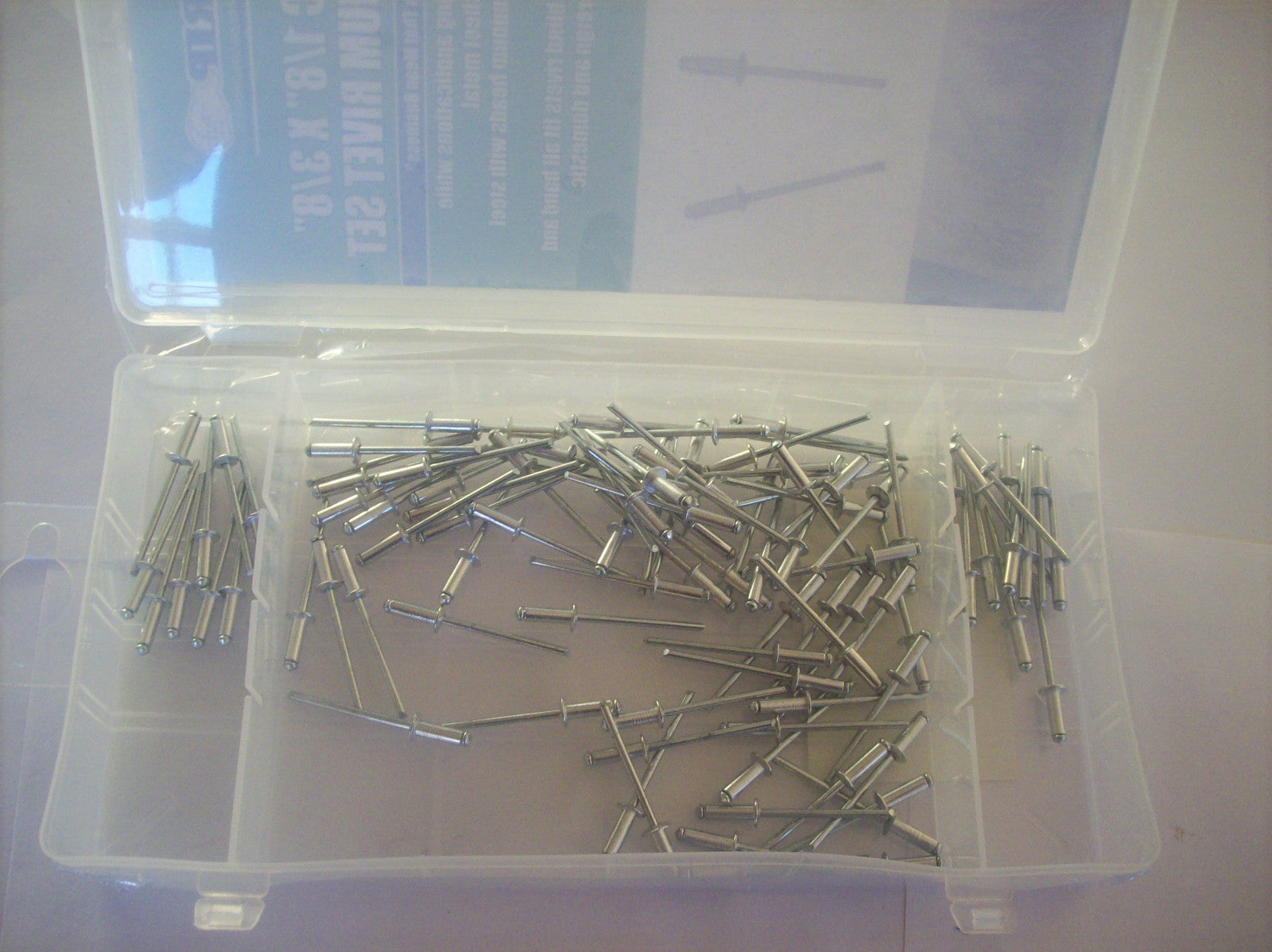 100pc Grip Tools Aluminum Pop Rivet Set
