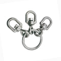 1/4" Fishing 3 Way Swivels Ring Tackle Fishing Boat,stainless Steel ,