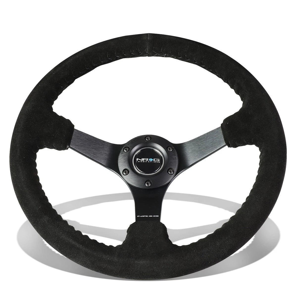 Nrg Reinforced 35cm 3"deep Dish Suede Grip Matte | Built Supply Co