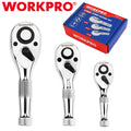 Workpro Stubby Ratchet Set 1/4" 3/8" 1/2" Drive | Built Supply Co