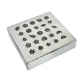 25 Impression Flower Design Shot Plate - Silversmith Tools - Jewelry
