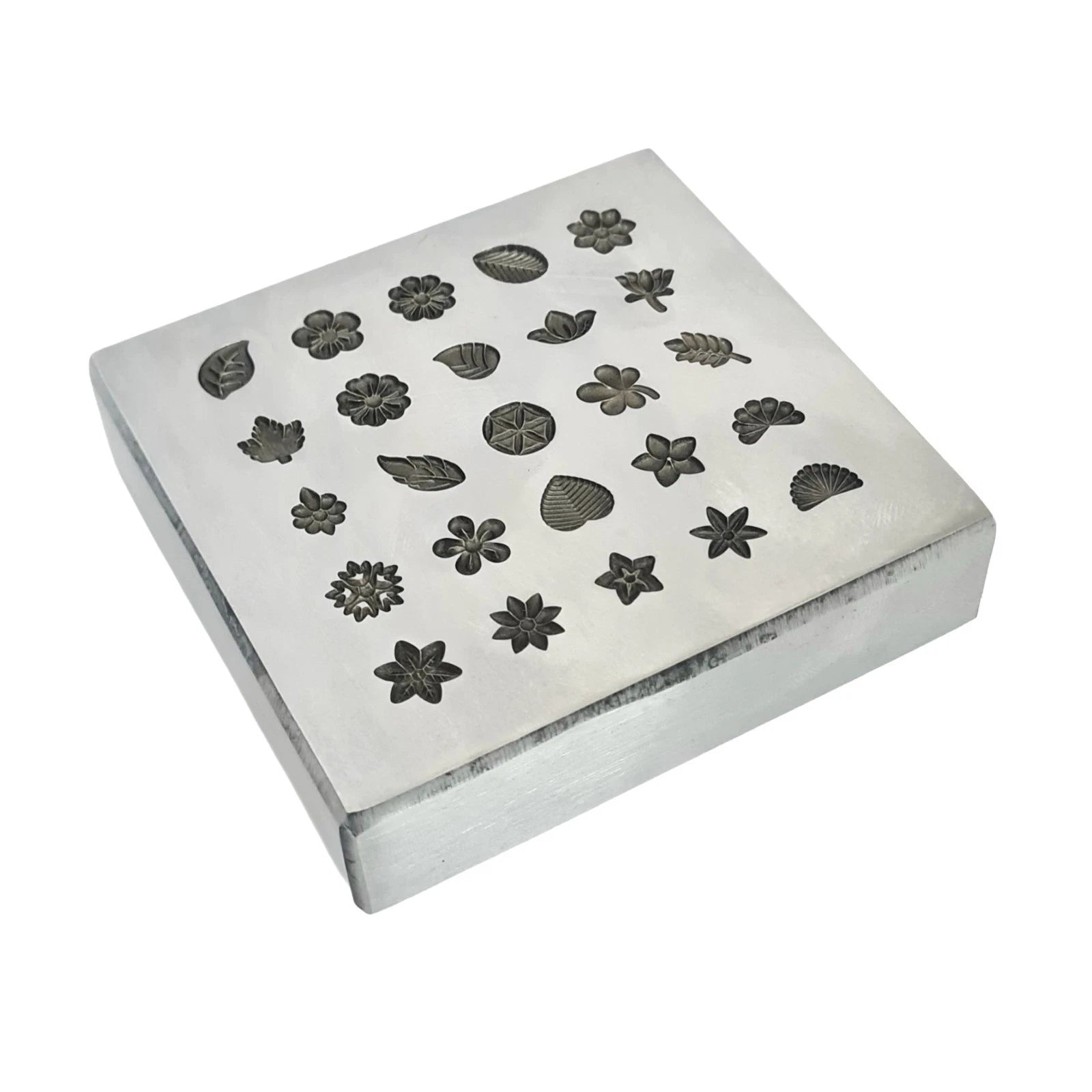 25 Impression Flower Design Shot Plate - Silversmith Tools - Jewelry