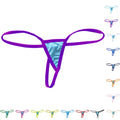 Women's Low Rise Thin Block Thongs Sexy Gstring Skinny For Lingerie