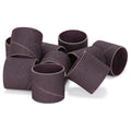 1-1/2" x 1-1/2" Aluminum Oxide Spiral Bands, No Lap Sanding Sleeves