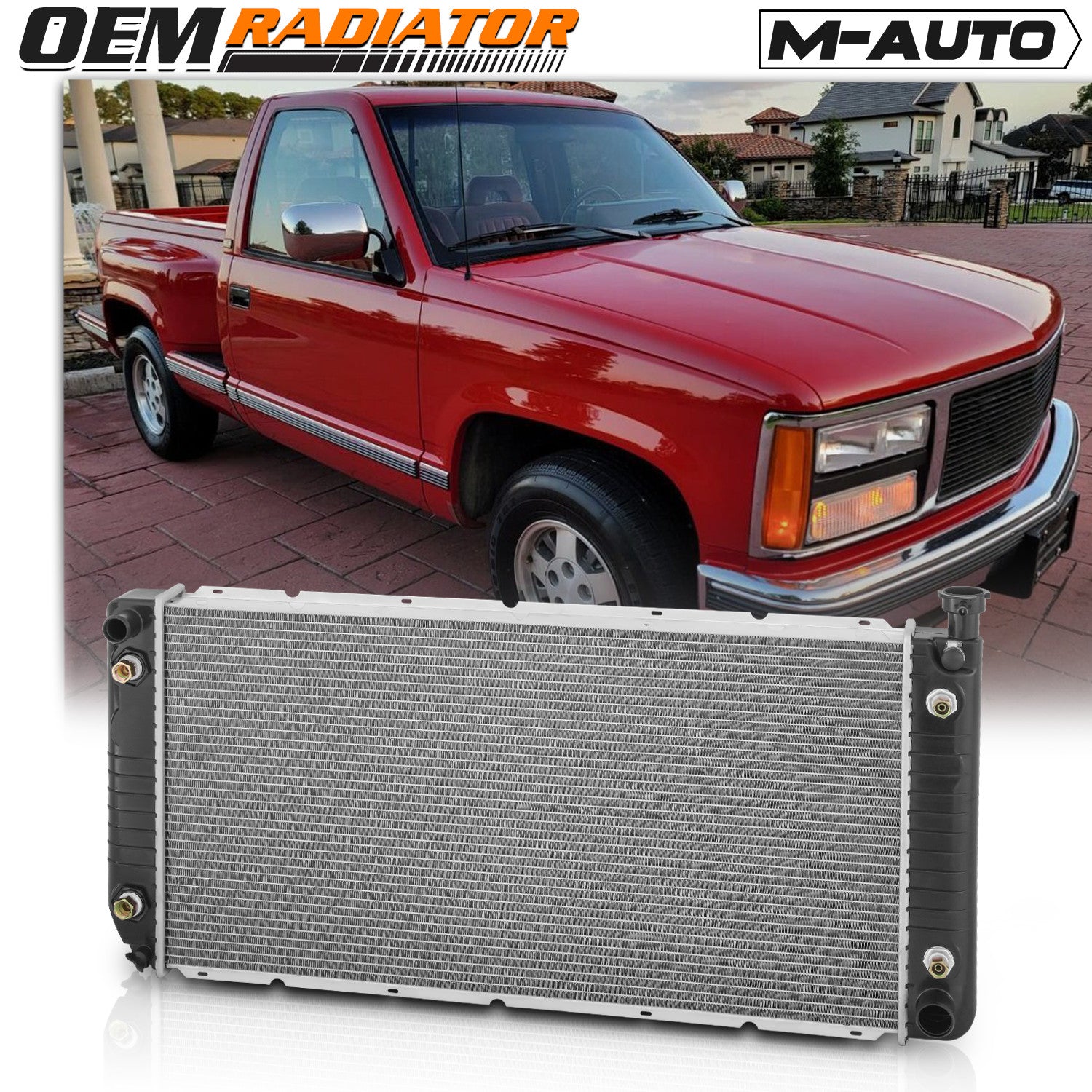 624 Aluminum Core Cooling Radiator fit 1988-1993 Chevy/