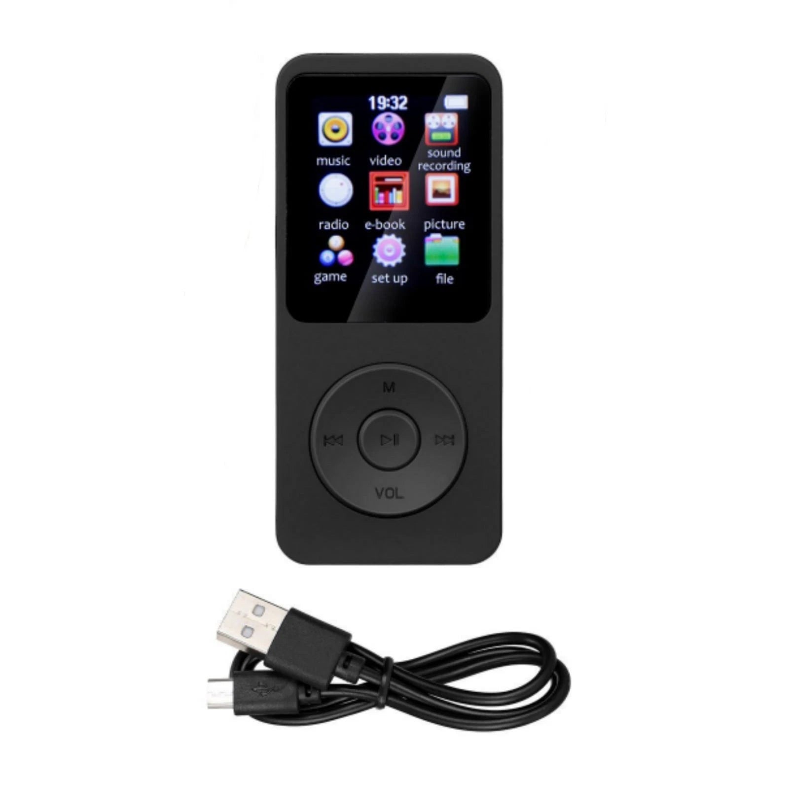 Wireless Bt 5.0 Mp3 Player Hifi Lossless Sound Hd Screen Display