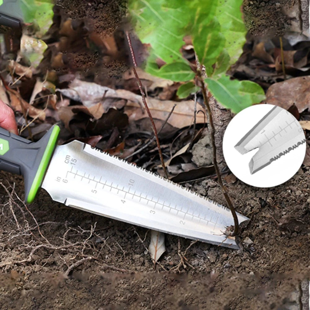 WORKPRO 7" Hori Hori Garden Knife Stainless Steel Blade Weed Puller Cutting Edge