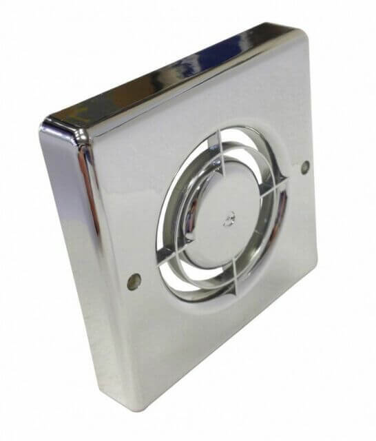 Manrose 100mm Chrome Fascia Fan Cover