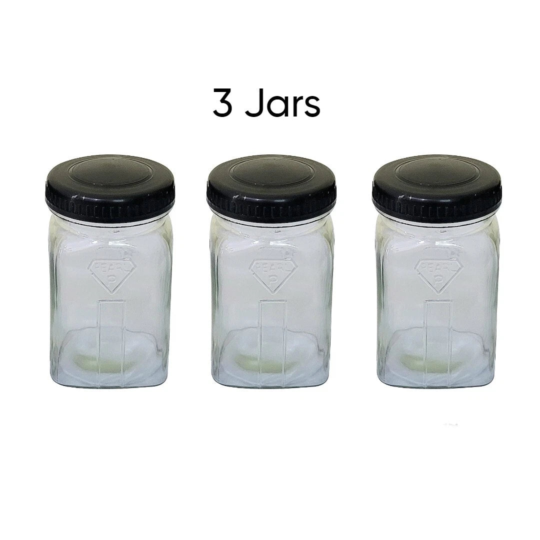 Set Of 3 Pearl Brand Watch Cleaning Jar For Watch Cleaning Machine -