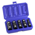 Workpro 1/2" Dr Impact Socket Set Lug Nut Wheel 3" Extension Bar Flip