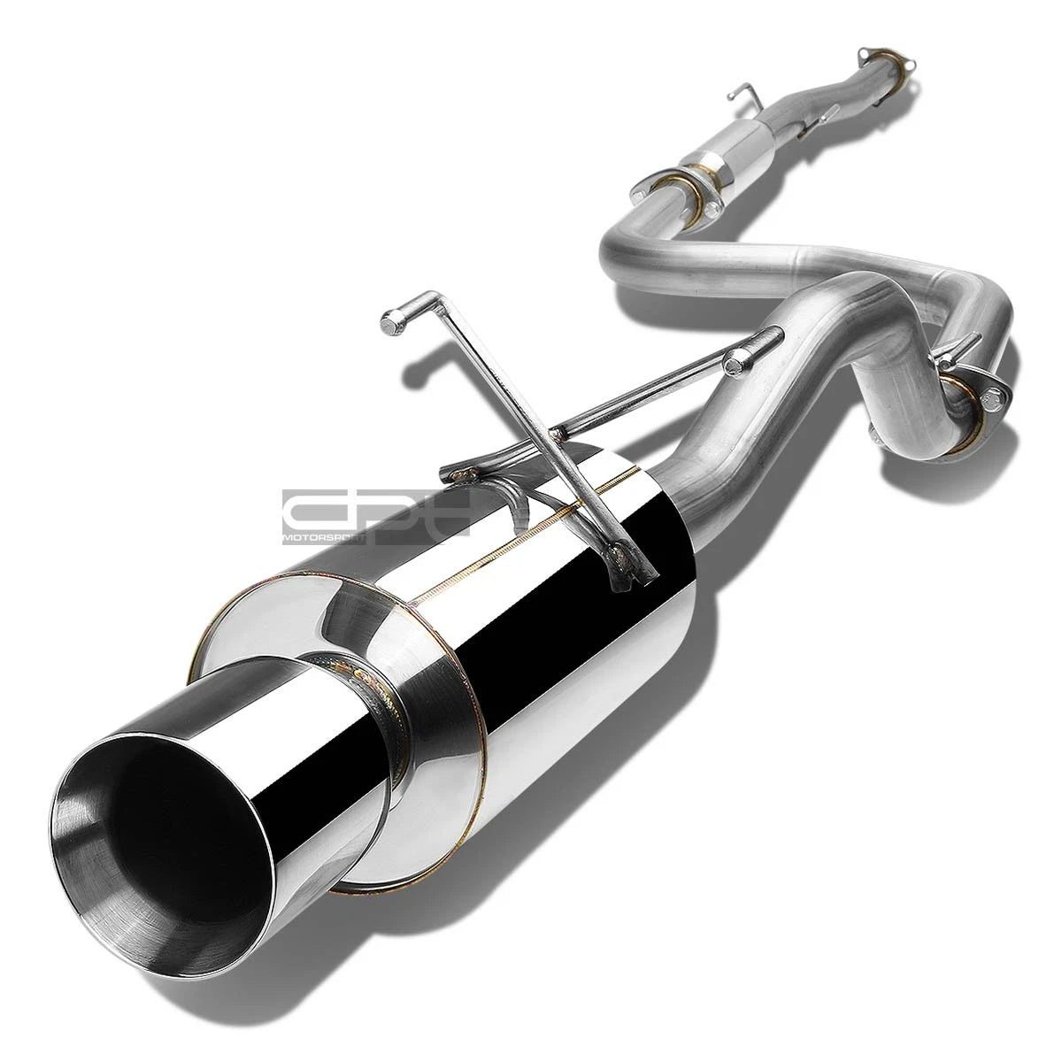 Fit 92-00 Civic 2dr/4dr Em/ej/eg 4" Rolled Muffler | Built Supply Co
