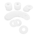 Hangers Retail Clothing Rack 3-1/2" Round Plastic Blank Dividers White