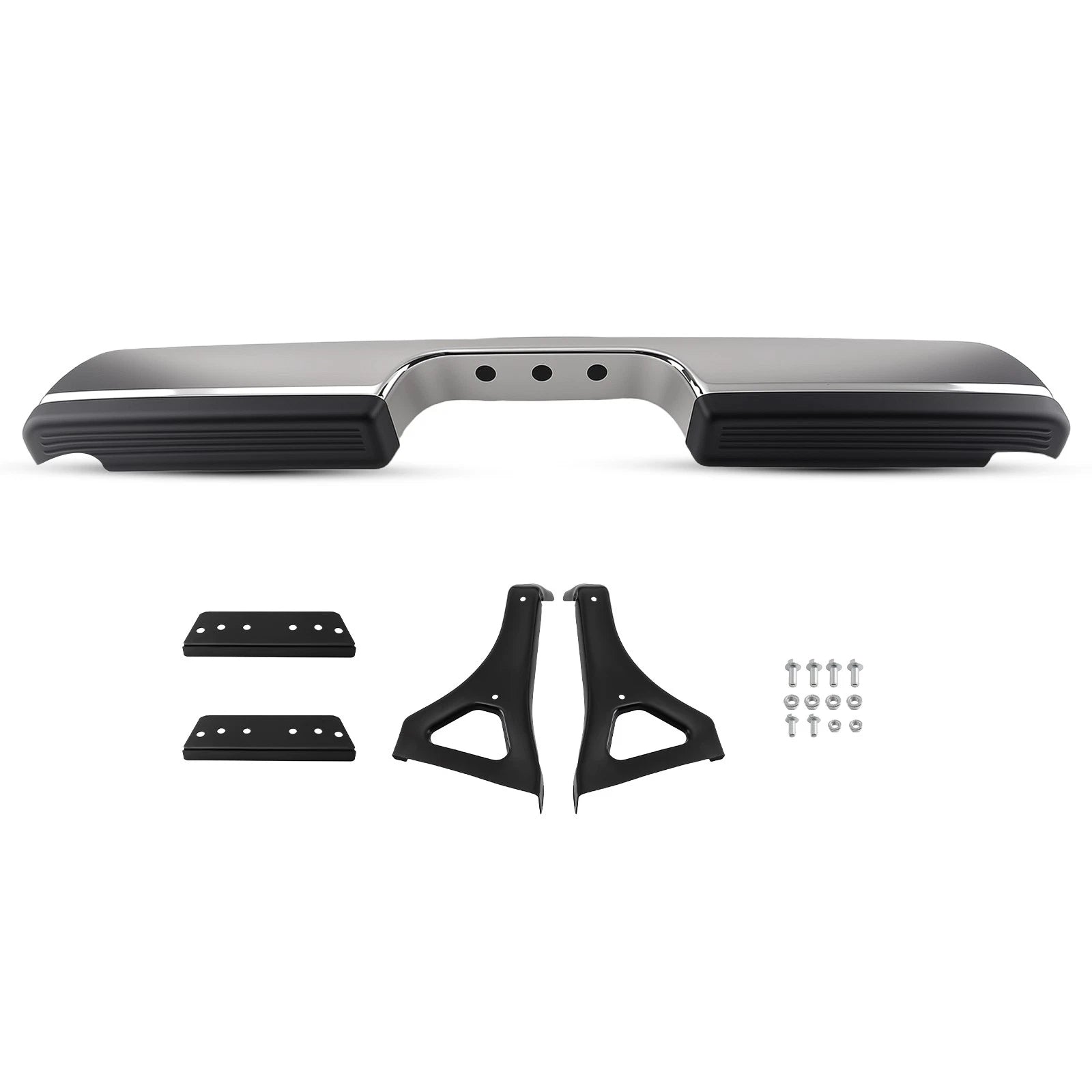 Rear Bumper for Dodge Ram 1500/2500/3500 1994-2002 615343306674 Chrome Steel