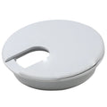 (76mm) 3" Round Gray Computer Desk Table Port Wire Cable Hole Cover