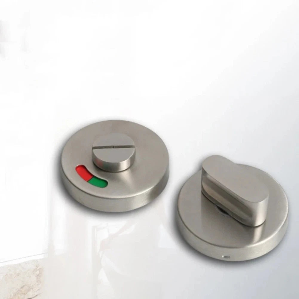 Stainless Steel Bathroom Lock Handle Knob With Color Indicator For